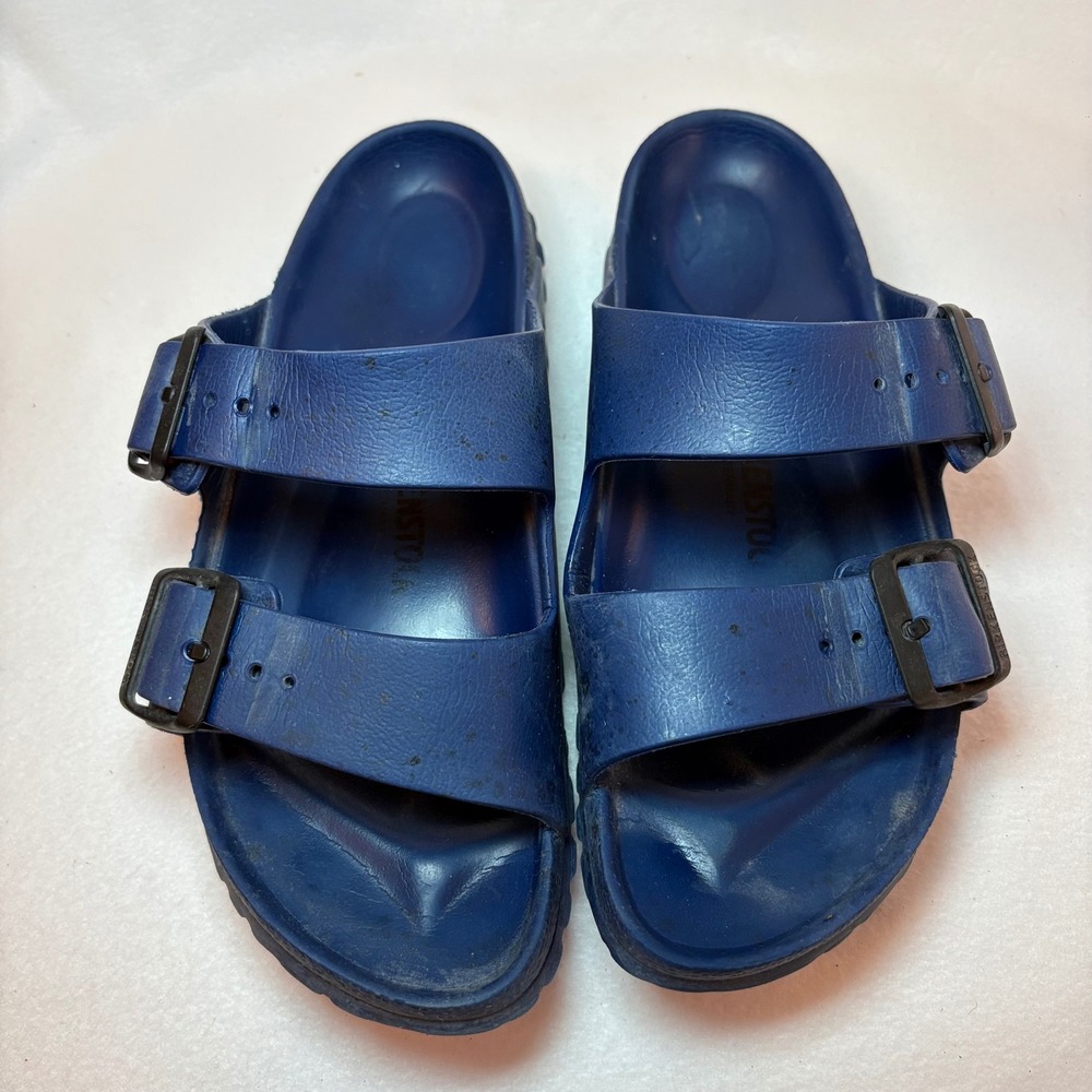 Birkenstock Arizona EVA Navy Blue Waterproof Slide Sandals Womens 37